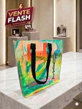 MAC Cosmetics Iridescent Holographic Tote Bag